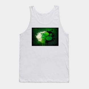 St Patricks Day Artwork - Green abstract artwork Tank Top